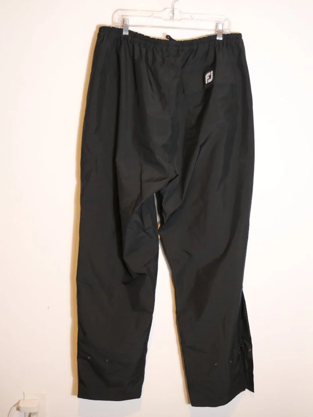 FootJoy DryJoys Golf Rain Pants Black Waterproof Windproof Mens XXL Hydrolite